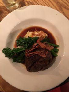 Venison at the best pub in Scotland Glenelg Inn by the Isle of Skye on a Four Seasons Campers road trip